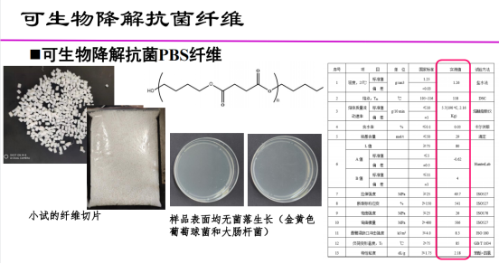 可生物降解抗菌PBS纤维的技术成果